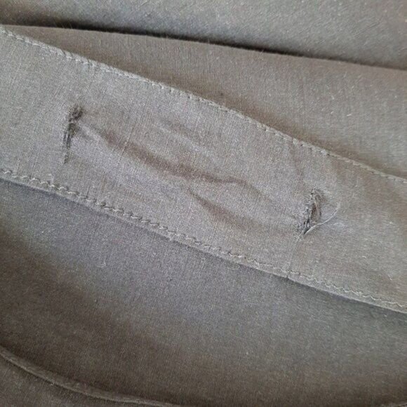 ZARA Boat Neck Tie Waist Modern Neutral Blouse Sz M - Picture 13 of 15